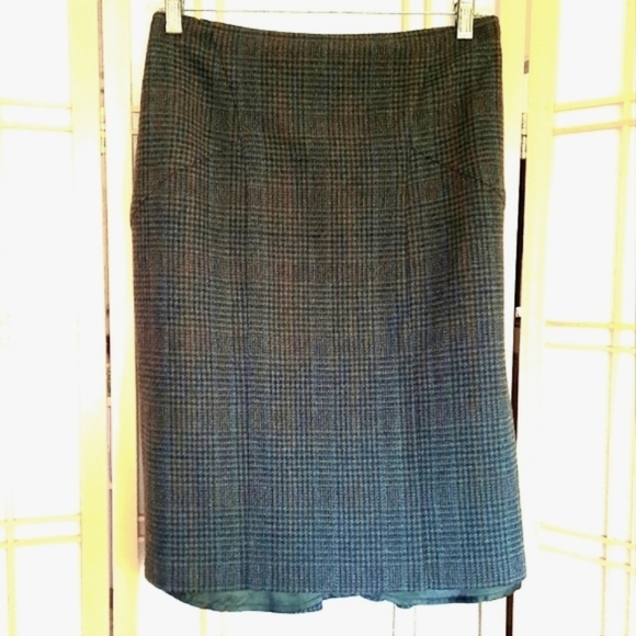 Vintage Jigsaw Wool Tweed Midi Skirt Size 14 UK/US 10 - Picture 2 of 8